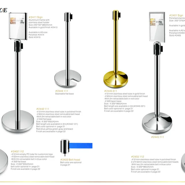 RETRACTABLE POST 262-263